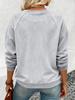 2026 Women's Color Block Long Sleeve Patchwork T-shirt: Simple Casual European American Fashion