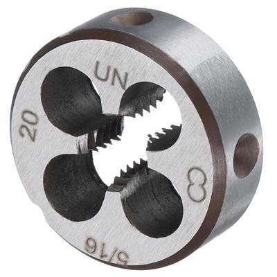 Uxcell Round Threading Die UN Threading Fixed Die Alloy Tool Steel Tapping Repair Tool 5/16-20 Right-Hand
