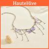 Dragonfly Pendant Necklace With Multilayer Tassels For Women Summer Fashion