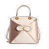 Small-scale Design Handbag - Crocodile-pattern Bucket Bag - Elegant Commuter Single-shoulder Crossbody Bag