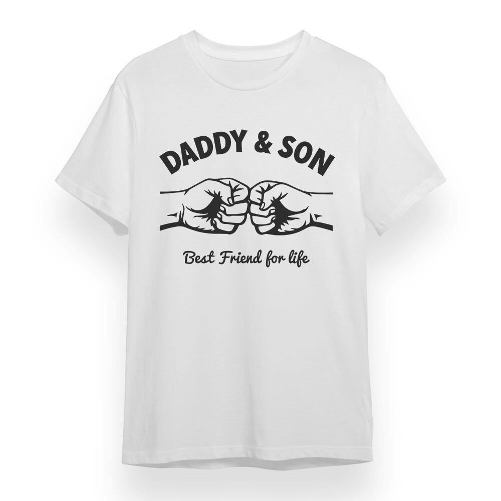 

Men s Plus Size T-shirt With Father Son Matching Graphic Unisex 100% Cotton Tee 4XL