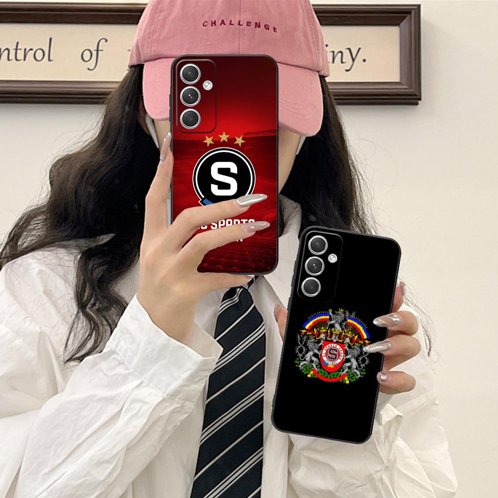 Etui na telefon komórkowy FC Sparta Praha do Samsung Galaxy S25 S24 S23 S22 S21 S20 Note20 Plus FE Ultra Kolorowe Ochronne Ładne Pokrowiec