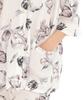 Narue Shirred Voile Tulip Raglan Sleeve Pajama Beige Women's Set,