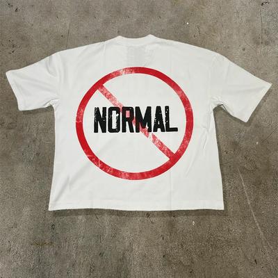 90s Streetwear Retro Harajuku Fashion Brand Letter Print Short-sleeved Tops Men Y2k American Street Hip-hop Loose T-shirts Women