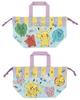 Skater Drawstring Lunch Made In Popping Up Design KB7-A Children's Bag, Japan, Pokémon