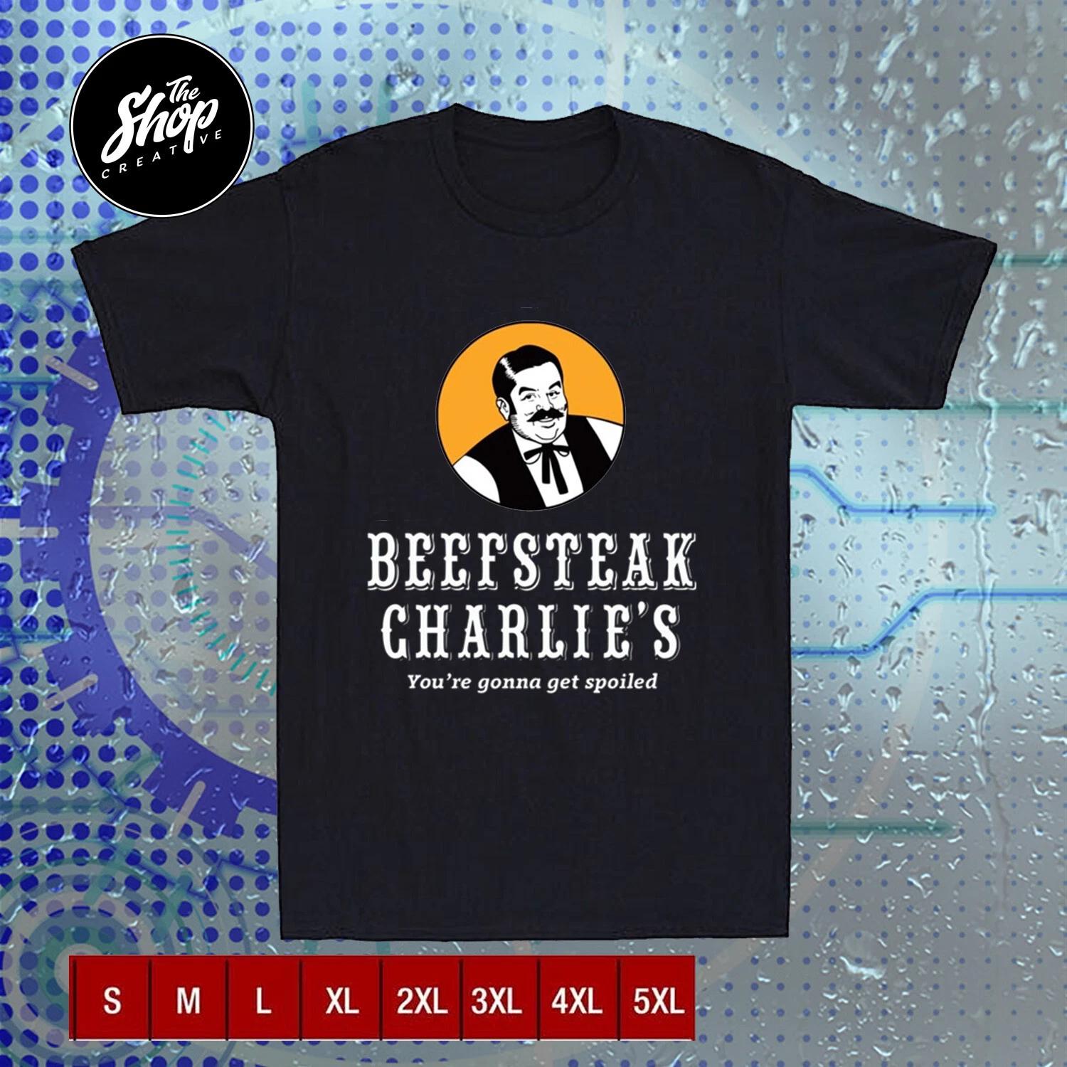 BEEFSTEAK CHARLIE S Restaurant Logo Men s S-5XL XXL