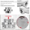 Manual 5 Psi Adjustable Fuel Regulator Kit for Carburetor Engines with 8mm/0.3" Fittings, Perfect for General Purpose Vehicle Modification