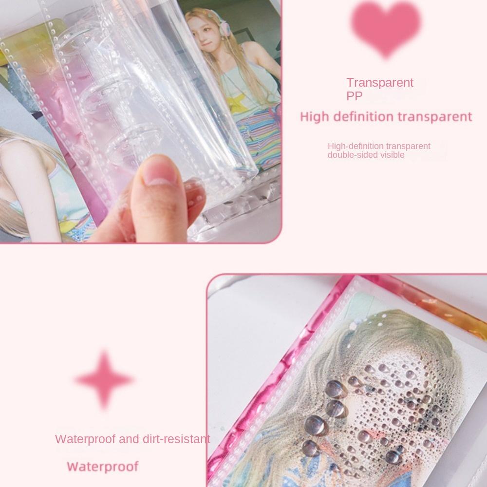Colorful Crushed Ice Photocard Binder 3 Inch Idol Card Collect Book New Card Album  Unisex