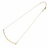 Excellent TIFFANY&Co. Necklace T Smile Pendant Yellow Gold 18K Women Used