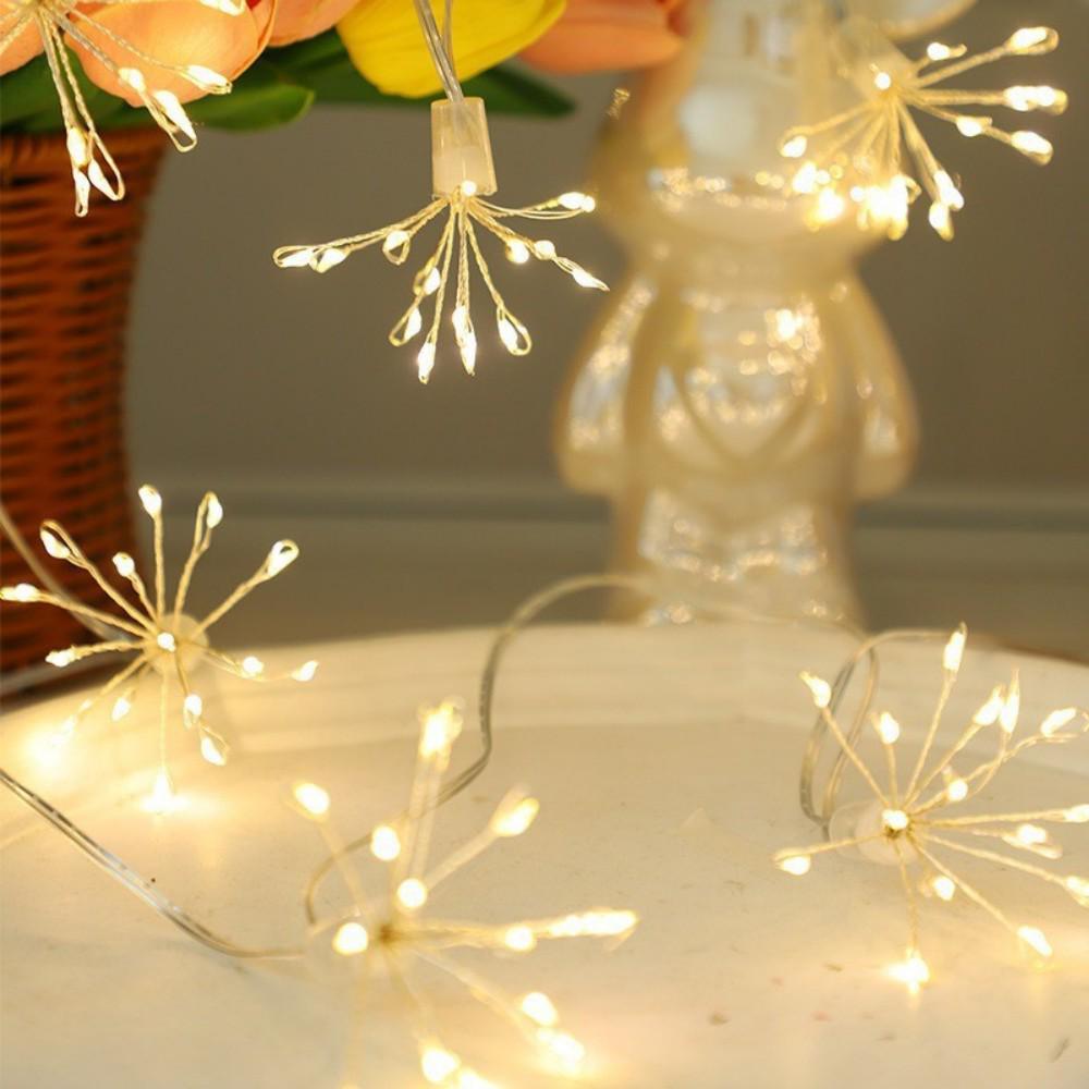 USB LED Firework String Lights with Remote - Colorful Fairy Lights for Party & Festival Decoration