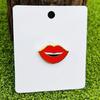 Fashion Enamel Pin Mouth Shaped Brooch Elegant Jackets Bag Backpack Badge Eye Catching Accessory for Trendsetters