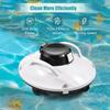 Cordless Robotic Pool Cleaner 35W Pool Vacuum 35W Powerful Suction Lasts 90 Mins with LED Indicator