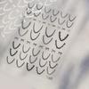 Lace French Nail Art Stickers 3D Thin and Tough Ballet- Nail Decorations Stickers Colors French Bow Love Adhesive Decals