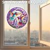 Acrylic Puzzle Window Hanging with Hanging Chain Elegant Suncatcher Kit Non-Fading UV Print Window Ornament for Room Wall Art