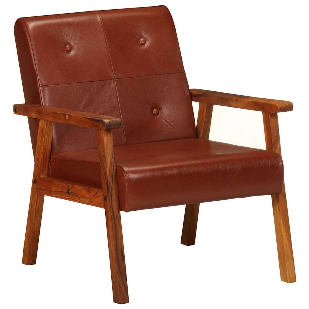 Sessel Braun Echtes Leder