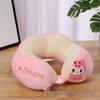 Washable U-Shaped Memory Foam Neck Pillow for Cervical Support and Car Use, Cute Headrest Cushion for Sleeping