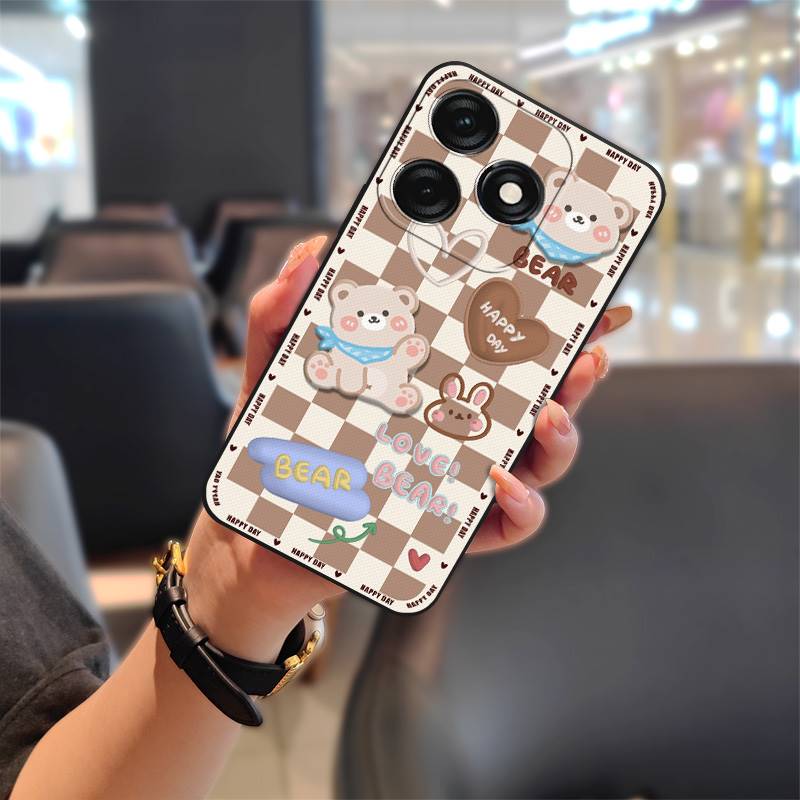Anti-knock Fashion Design Phone Case For Tecno Spark10C/K15Q Graffiti Silicone Dirt-resistant Cute Full Wrap Protective