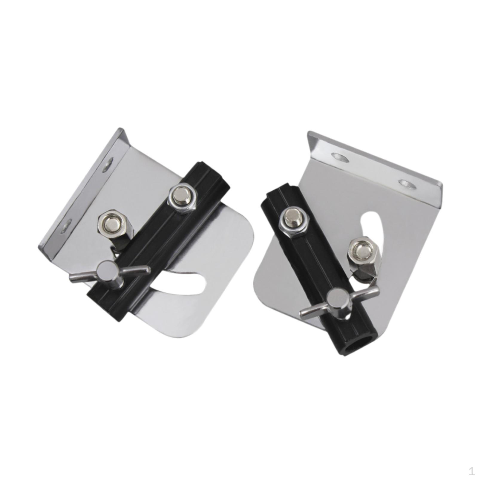 2x Snare Drum Strap Mounting Rack with Screws Hardware Metal Easy to Install Sturdy Adapter