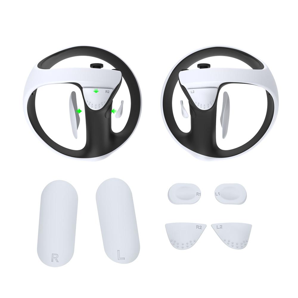 Silicone Protective Cover for PlayStation VR2 Controllers – Anti-Scratch, Anti-Slip, Sweat-Resistant, with Grip/Button