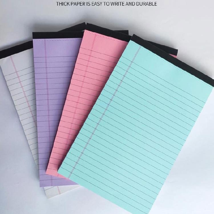 4 Pcs A4 Memos Pad Tearable Legal Pad Scratch Pads Writing Paper Note Pads School Supplies