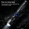 New Outdoor Tactical Flashlight Portable Long-Range Telescopic Zoom LED Digital Display Flashlights Emergency Torch Light
