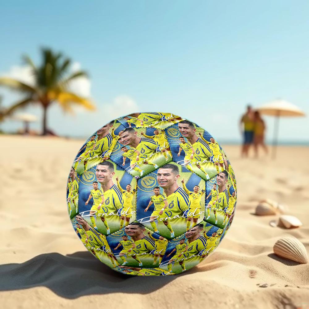 Cristiano Ronaldo Taglia 5 Pallone da Calcio Pallone da Calcio ad Alta Elasticità Per Competizione All'aperto Allenamento Quotidiano Gioco