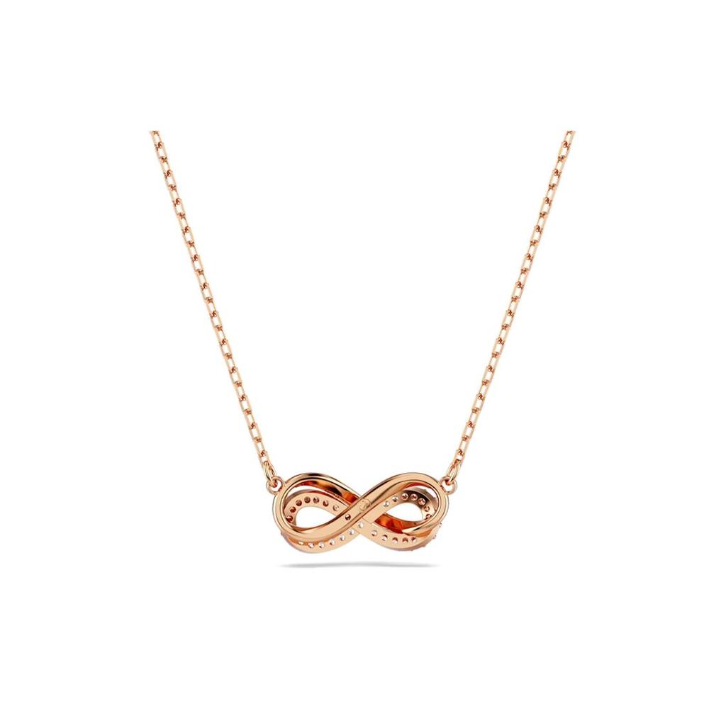 Swarovski Hyperbola Inlaid Infinity Symbol Design Cubic Zirconia Necklace Women necklace Rose-Gold 5684084