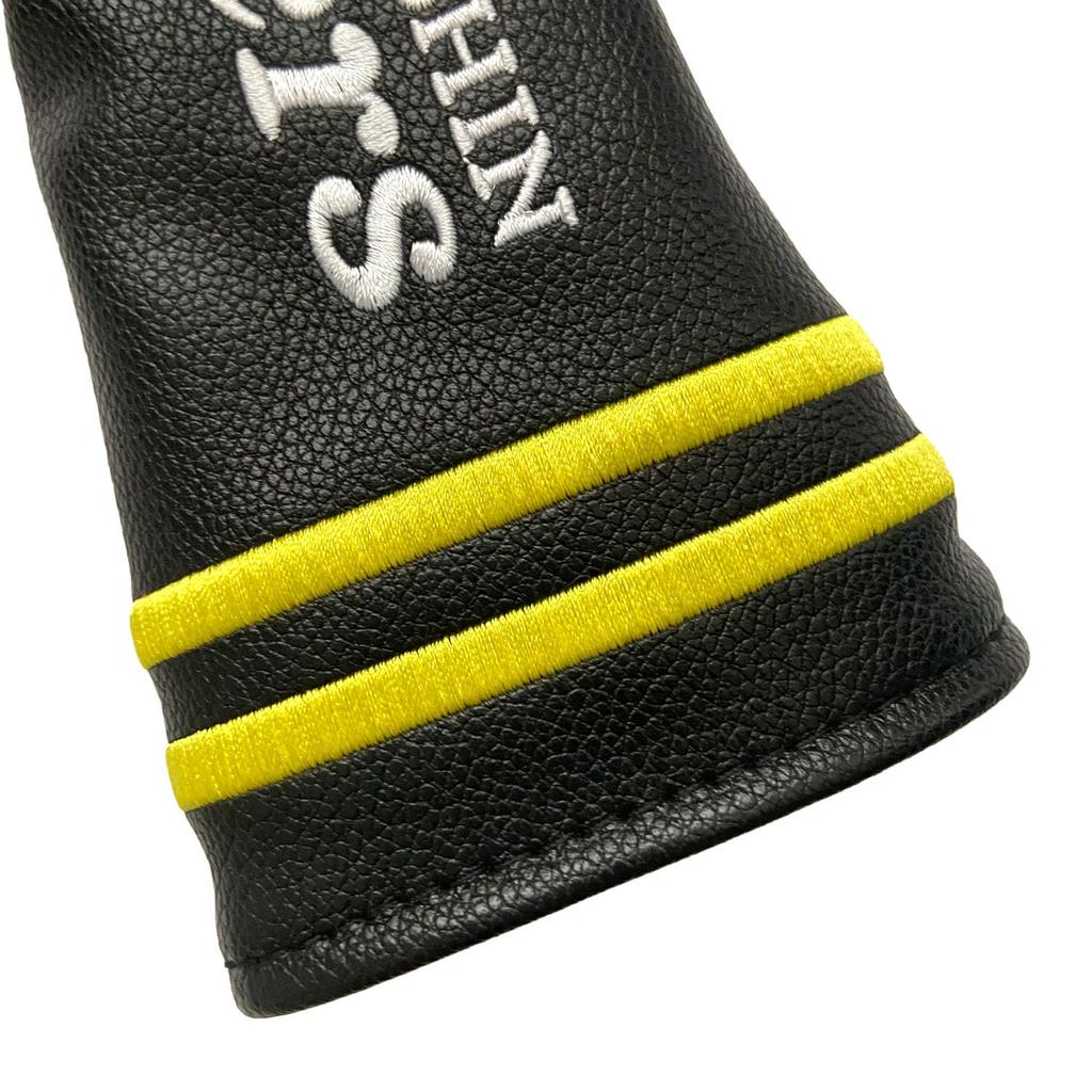 Hanshin Tigers Team Approved Golf 2025 Utility Head Cover Head Cover Made with Faux Leather and Directly Embroidered Dial Numbers Callaway TaylorMade