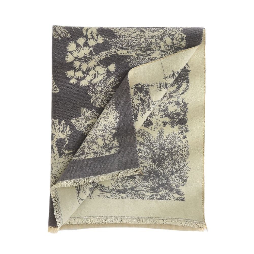 Large Imitation Cashmere Shawl Bohemia Double-sided Cape Ethnic Style Scarf  Travel Vacation