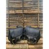 Goat Leather Motorcycle Saddle Bags Saddlebag Luggage Bag Combo Sets