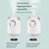 Portable Mini Humidifier 300ML Cartoon USB Cool Mist Humidifier with Colorful Lights Small Personal Desktop Humidifier with Auto Shut-Off