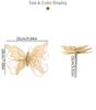 Christmas Butterfly Pick Decor Glitter Tulle Wings Multi Color Optional Christmas Tree Party Scene Ornaments