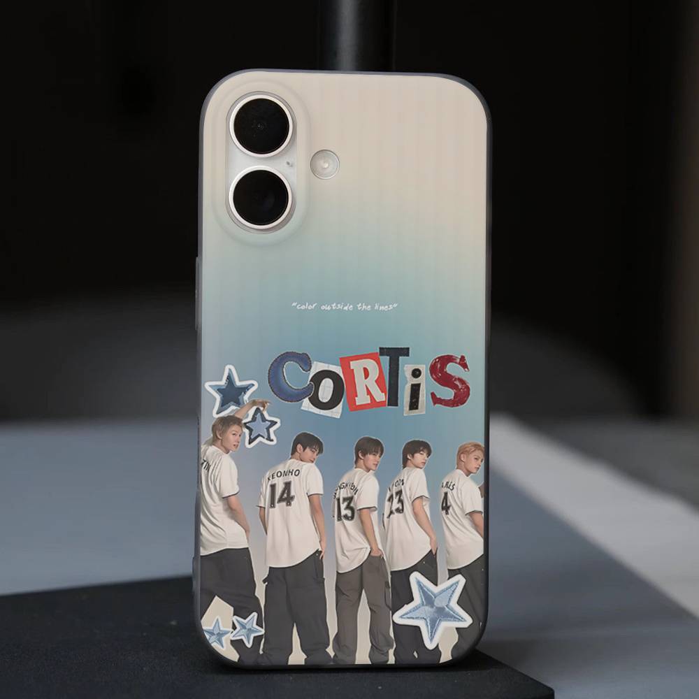 Kpop Music C-CORTIS Corrugated Stripe Phone Case For IPhone 17 16 15 14 13 12 11 Pro Max Plus Pro Shockproof Cover