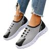 2025 Shoes Female Knitted Women's Vulcanize Shoes Breathable Women Sneakers Mixed Colors Slip on Low Heel Outdoor Casual Shoes