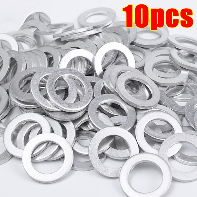 

Car Engine Sump Oil Drain Seal Gasket 14mm Hole Nut Washer for Honda Engine Oil Sump Aluminium Seal Gasket Auto Parts 10/50PCS