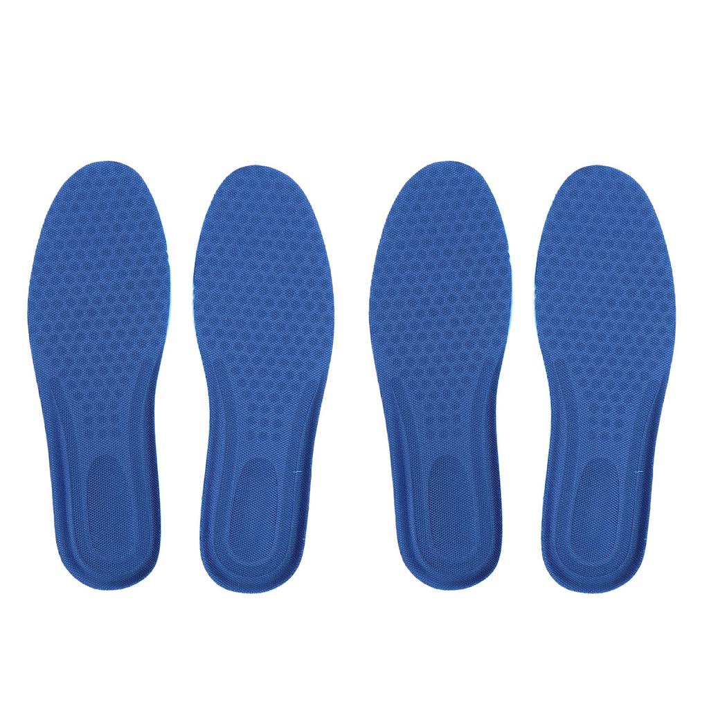 2 Pairs Insoles Ice Silk Breathable Heavy Duty Support Anti Slip Fatigue Relief Foot Pads for