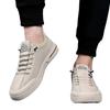 Shoes Men's 2025 Summer New Little White Leather Shoes Versatile Breathable Casual Board Shoes Korean Version Trend One-pedal Men's Shoes