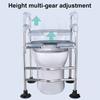 Height Adjustable Raised Toilet Seat With Handles for Elderly Handicap Elevated Fit Any Toilet Riser Heavy Duty Up To 400lbs