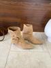 Pointed Belt Buckle Knight Boots Women's New Thick Heel Suede Western Cowboy Boots Medium Tube Stack Boots