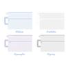 Transparent Test Paper Storage Bag Solid Color File Folder Bag File Pocket  School Office Supplies