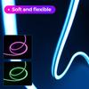 10 m USB-RGB-LED-Neonlichtstreifen, 5 V, 72 LEDs/m, Silikon-Bluetooth-Seil mit Fernbedienung, APP-Musiksynchronisation, wasserdichtes TV-Hintergrundbeleuchtungsdekor