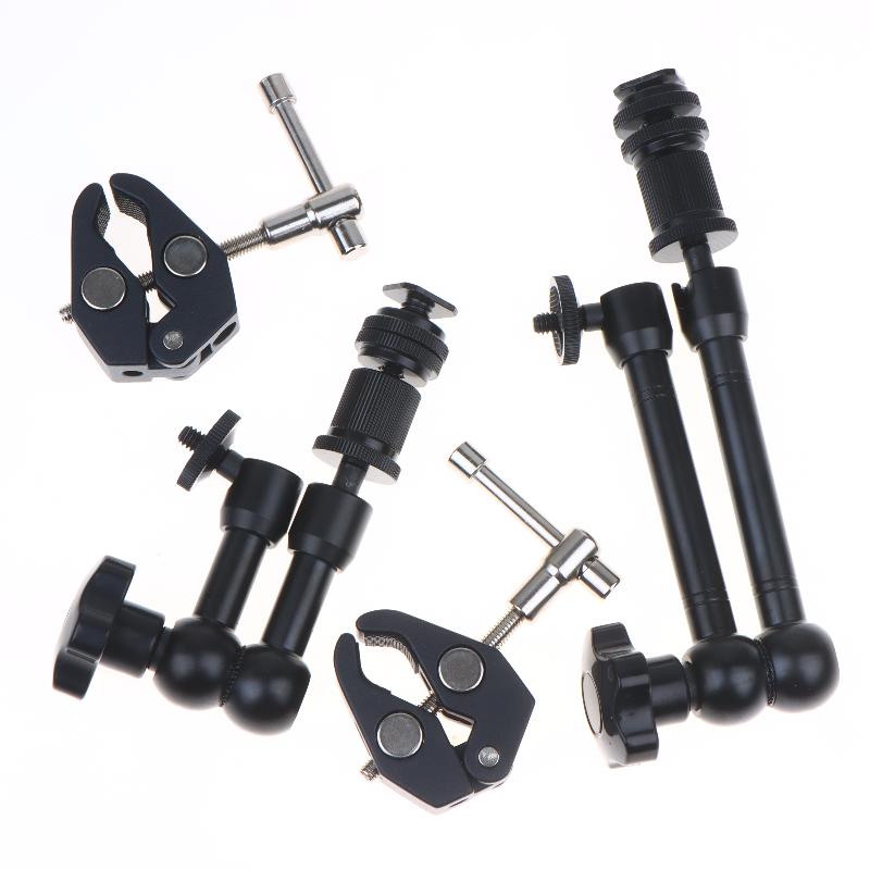 7 Inch Or 11 Inch Articulating Magic Arm + Super Clamp For Rig Camera To Lcd Monitor, Led Video Light Camera Accessories