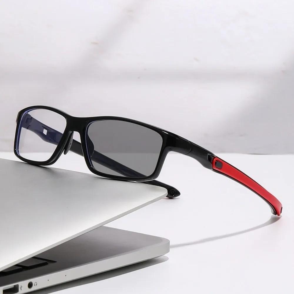 TR90 Frame Sports Photochromic Glasses Comfortable Fit Anti Blue Light Multifocal Reading Glasses Ultralight