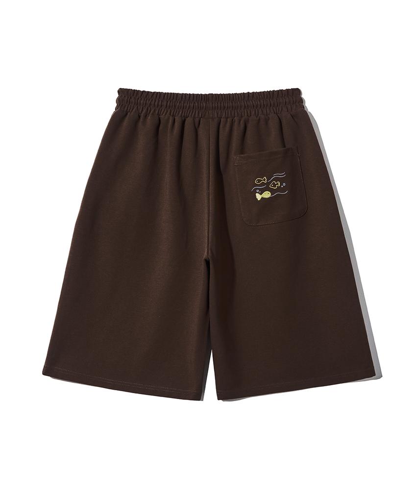 GAKKAI UNIONS Village Sweat Bermuda Pants Brown