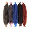 Springy Afro Twist Black Synthetic Crochet Hair Marley Twist Curly Braiding Hair Extensions DIY Wigs For Women Ladies