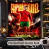 Tapeçaria Cristiano Ronaldo Nome Personalizado Texto Personalizado Pendurado na Parede Tapeçaria Decoração de Parede para Casa