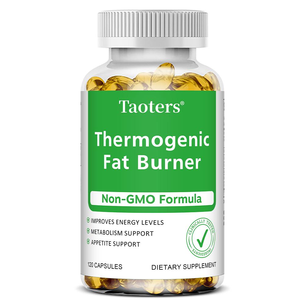 Thermogenic Dietary Supplement Capsules, Natural Herbal Blend, Non‑GMO Gluten‑Free, 120 Capsules 60‑Day Supply