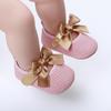 Comfortable Baby Bowknot Shoes with Magic Tape, Super Soft for Newborns and Toddlers Aged 0-1 Year