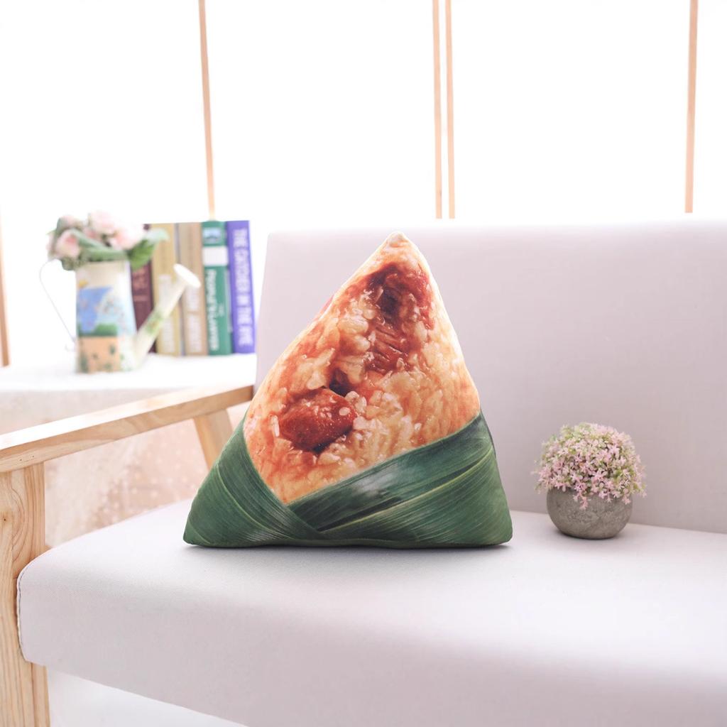 Simulated Zongzi Big Meat Dumpling Doll Throw Pillow Plush Toy Doll Placement Props Dragon Boat Festival Event Small Gift