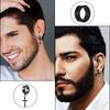 15 Pairs Earrings Black Stud Earrings Mens Earrings Black Hoop Earrings Stainless Steel Earrings Set Jewelry Piercings